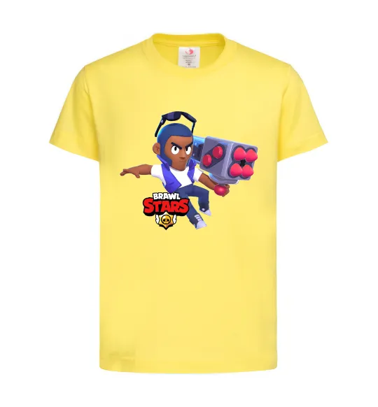 Детская футболка Brawl Stars Брок Лимонный фото