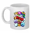 Чашка керамическая Brawl Stars атрибути Белый фото