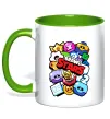 Чашка с цветной ручкой Brawl Stars атрибути Зеленый фото