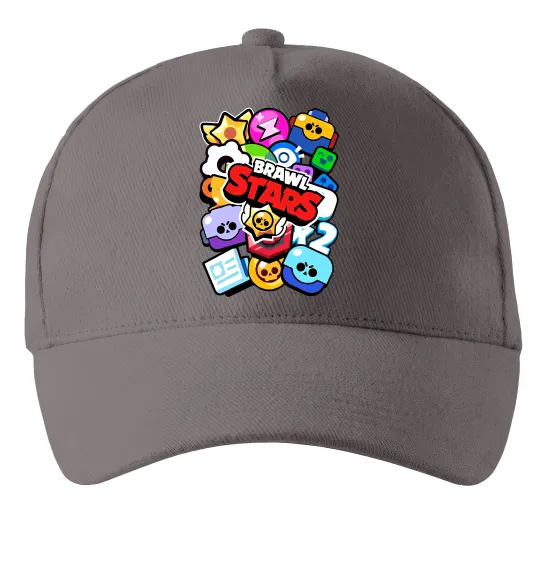 Кепка Brawl Stars атрибути Серый фото