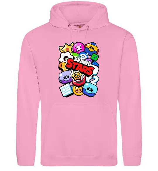 Мужская толстовка (худи) Brawl Stars атрибути Розовый фото