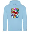 Женская толстовка (худи) Brawl Stars атрибути Голубой фото