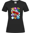 Жіноча футболка Brawl Stars атрибути Чорний фото