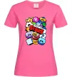 Жіноча футболка Brawl Stars атрибути Яскраво-рожевий фото