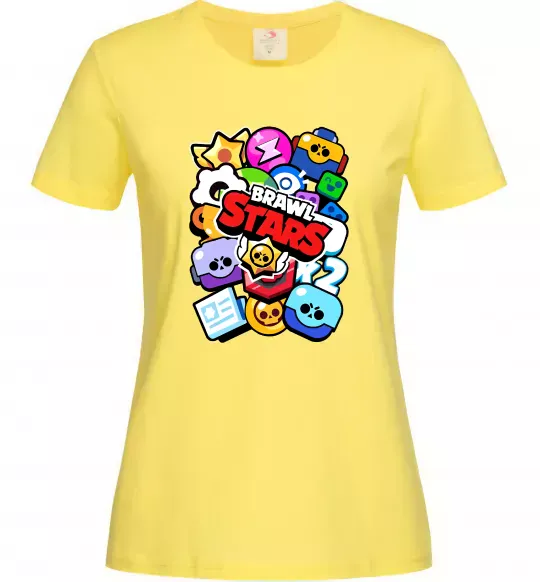 Жіноча футболка Brawl Stars атрибути Лимонний фото