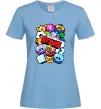 Жіноча футболка Brawl Stars атрибути Блакитний фото