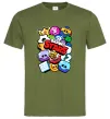 Мужская футболка Brawl Stars атрибути Оливковый фото