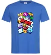 Мужская футболка Brawl Stars атрибути Ярко-синий фото