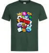 Мужская футболка Brawl Stars атрибути Темно-зеленый фото