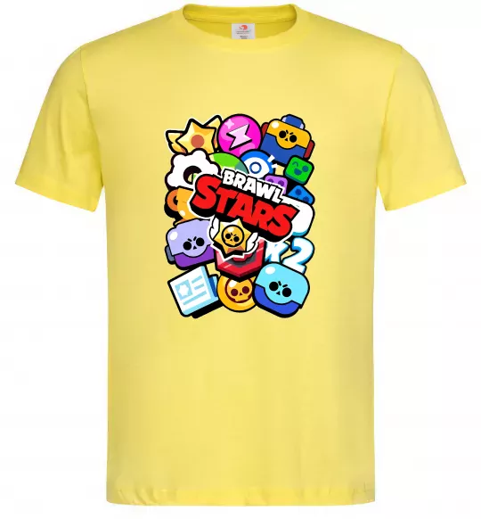 Мужская футболка Brawl Stars атрибути Лимонный фото