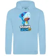 Чоловіча толстовка (худі) Brawl Stars Shark Leon Блакитний фото