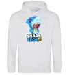Женская толстовка (худи) Brawl Stars Shark Leon Серый меланж фото