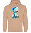 Женская толстовка (худи) Brawl Stars Shark Leon Песочный фото