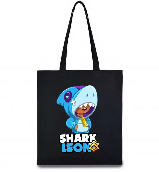 Эко-сумка Brawl Stars Shark Leon Черный фото