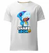Мужская премиум футболка Brawl Stars Shark Leon Белый фото