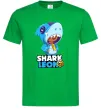 Мужская футболка Brawl Stars Shark Leon Зеленый фото