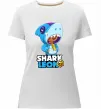 Женская премиум футболка Brawl Stars Shark Leon Белый фото