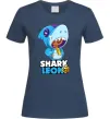 Жіноча футболка Brawl Stars Shark Leon Темно-синій фото