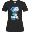 Жіноча футболка Brawl Stars Shark Leon Чорний фото