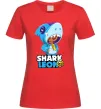 Жіноча футболка Brawl Stars Shark Leon Червоний фото