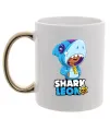 Чашка с цветной ручкой Brawl Stars Shark Leon Золото Чашка с цветной ручкой Brawl Stars Shark Leon Золото фото