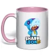 Чашка с цветной ручкой Brawl Stars Shark Leon Нежно розовый Чашка с цветной ручкой Brawl Stars Shark Leon Нежно розовый фото