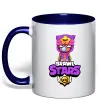 Чашка з кольоровою ручкою Brawl Stars Sandy Глибокий темно-синій фото