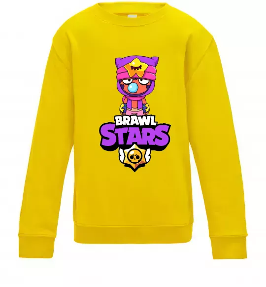 Детский Свитшот Brawl Stars Sandy Солнечно желтый фото