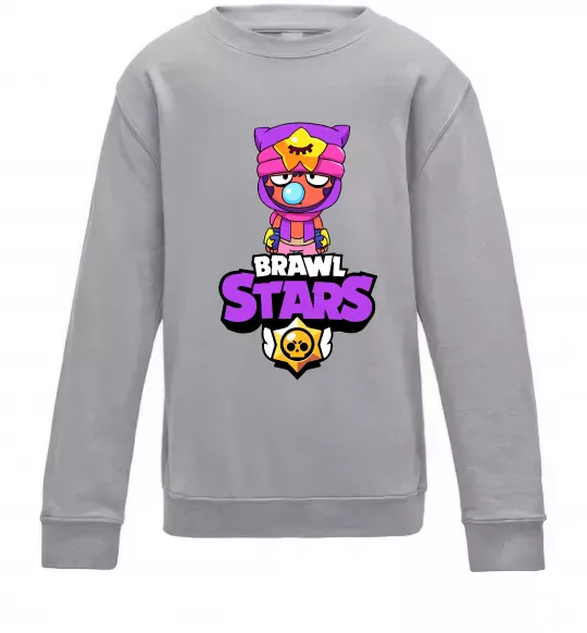 Детский Свитшот Brawl Stars Sandy Серый меланж фото