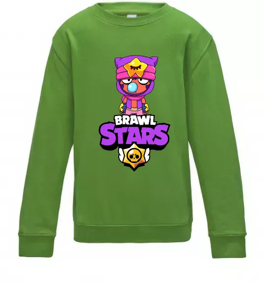 Детский Свитшот Brawl Stars Sandy Лаймовый фото