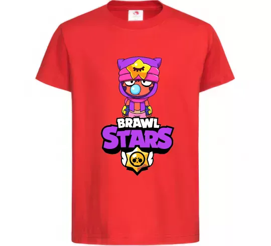 Детская футболка Brawl Stars Sandy Красный фото