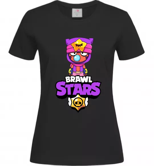 Жіноча футболка Brawl Stars Sandy Чорний фото