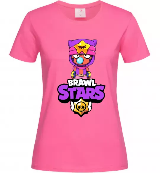 Жіноча футболка Brawl Stars Sandy Яскраво-рожевий фото