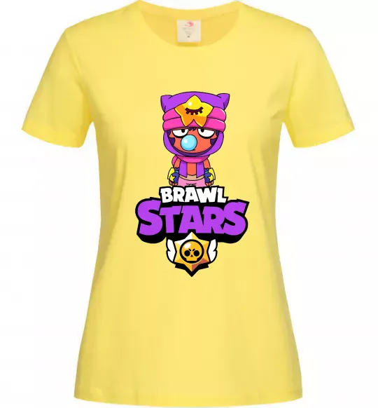 Жіноча футболка Brawl Stars Sandy Лимонний фото