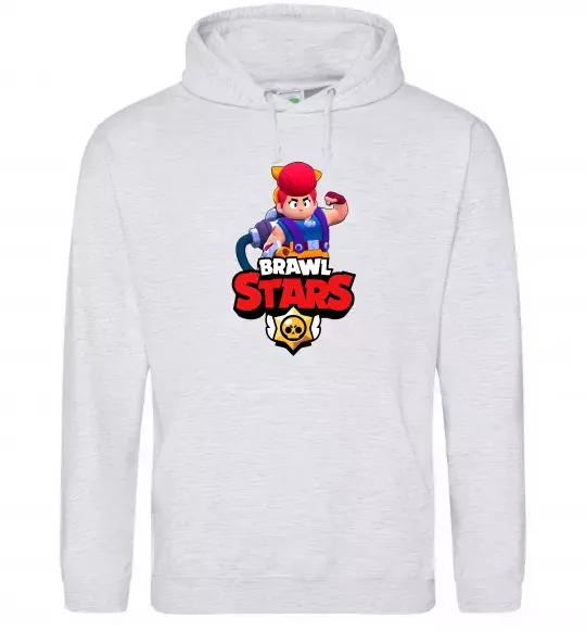 Женская толстовка (худи) Brawl Stars Pem Серый меланж фото