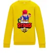 Детский Свитшот Brawl Stars Pem Солнечно желтый фото