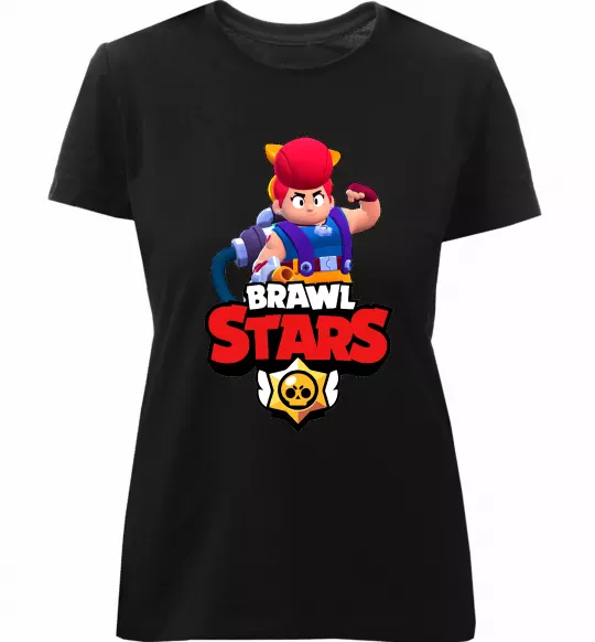 Жіноча преміум футболка Brawl Stars Pem Чорний фото