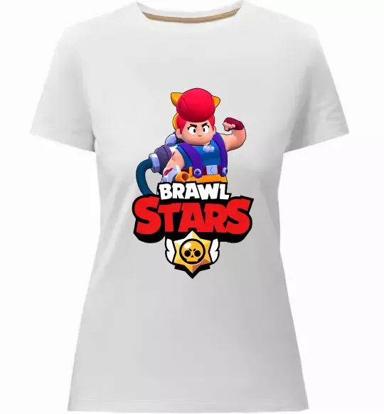 Жіноча преміум футболка Brawl Stars Pem Білий фото
