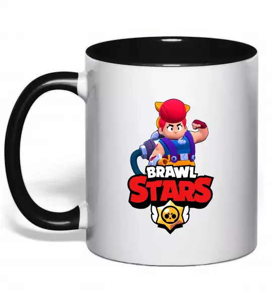 Чашка с цветной ручкой Brawl Stars Pem Черный фото