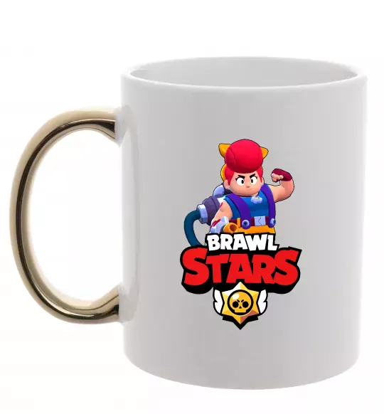 Чашка с цветной ручкой Brawl Stars Pem Золото фото