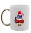 Чашка с цветной ручкой Brawl Stars Pem Золото фото