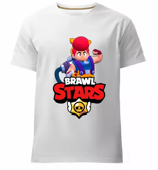 Мужская премиум футболка Brawl Stars Pem Белый фото