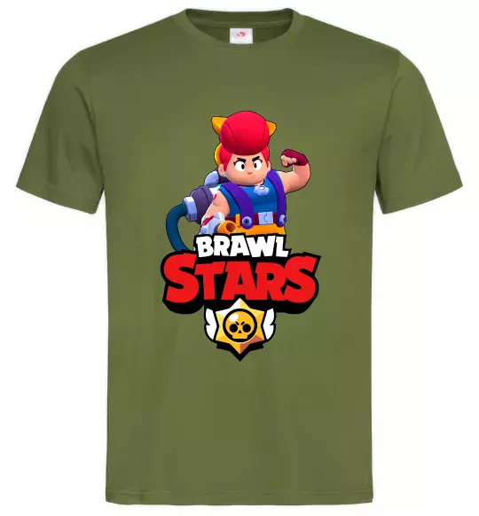 Чоловіча футболка Brawl Stars Pem Оливковий фото
