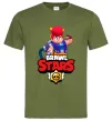 Чоловіча футболка Brawl Stars Pem Оливковий фото