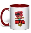 Чашка с цветной ручкой Brawl Stars Nita Красный фото