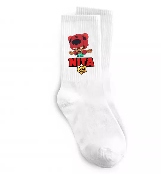 Носки Brawl Stars Nita Белый фото