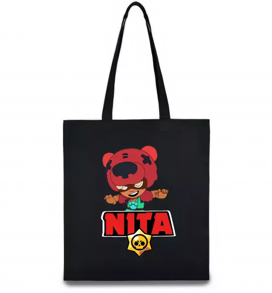 Еко-сумка Brawl Stars Nita Чорний фото