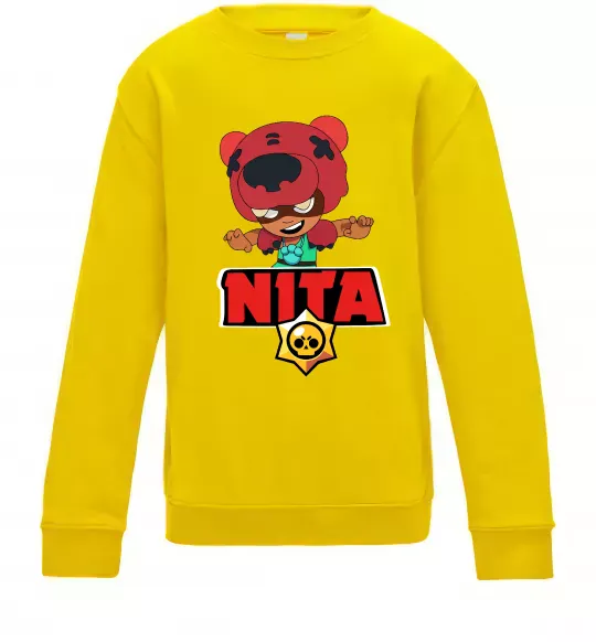Детский Свитшот Brawl Stars Nita Солнечно желтый фото