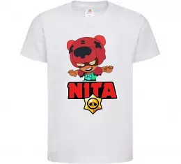 Детская футболка Brawl Stars Nita Белый фото