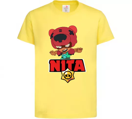 Дитяча футболка Brawl Stars Nita Лимонний фото